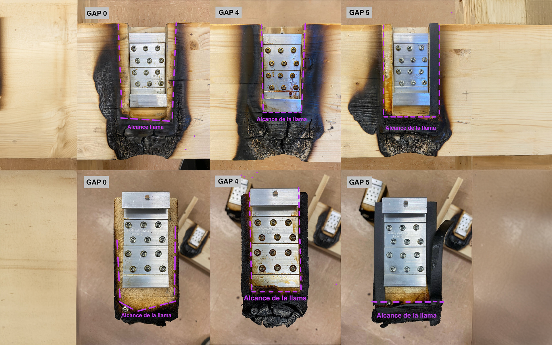 Temperature evolution during the experiment 